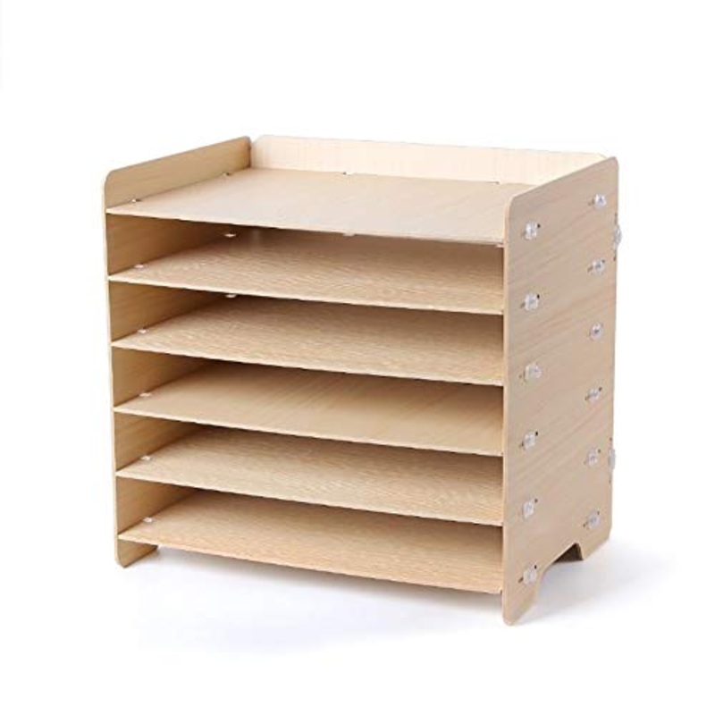 Schedario Classificatore Verticale Cartella del Desktop, Portariviste in Legno Scaffale per Cancelleria A pi Piani, Forniture per Ufficio O Articoli per La Casa (Size : #14)