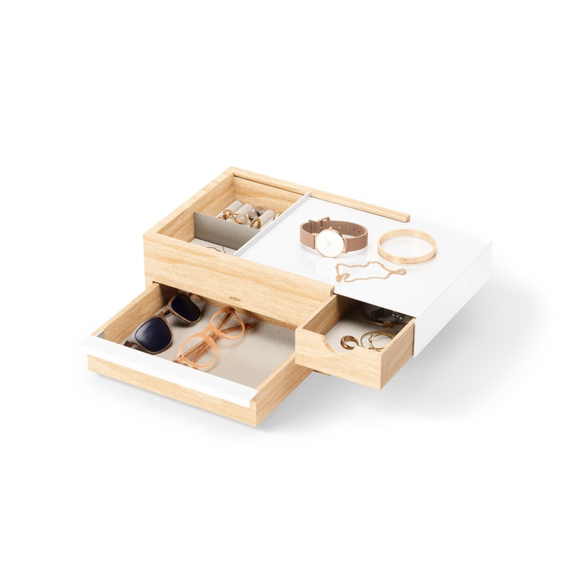 Stowit Jewelry Box White/Natural