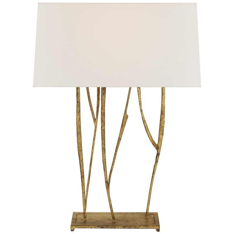 Two Light Console Lamp from the Aspen Collection in Gilded Iron Finish by Visual Comfort Signature