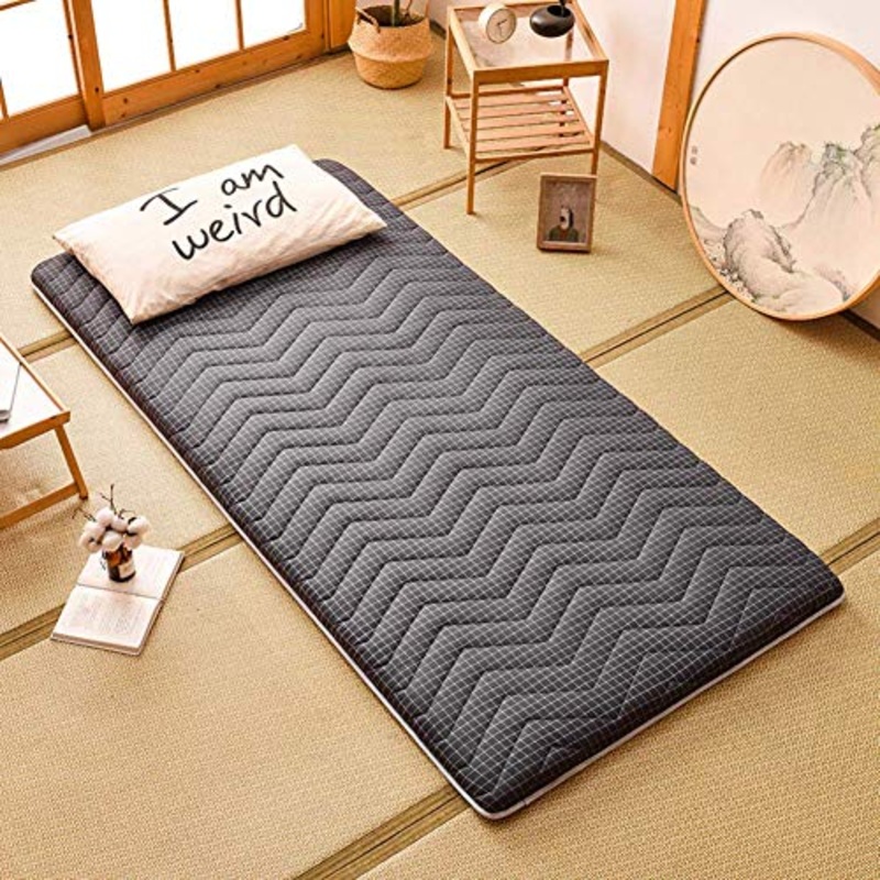 Z&HA Tatami Tappetino, 5 cm di Spessore Tappetino futon MattressTopper Tradizionale Giapponese futon ispessite Queen Size Standard Dimensione Dorm,E,120x200cm
