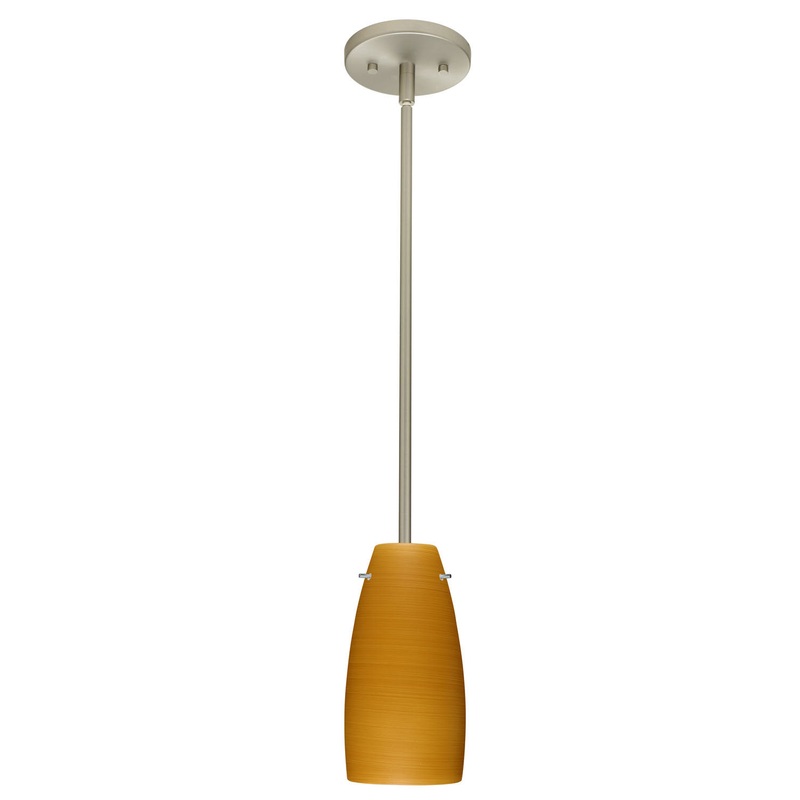 Besa 1TT-1512OK-SN Tao One Light Pendant Satin Nickel