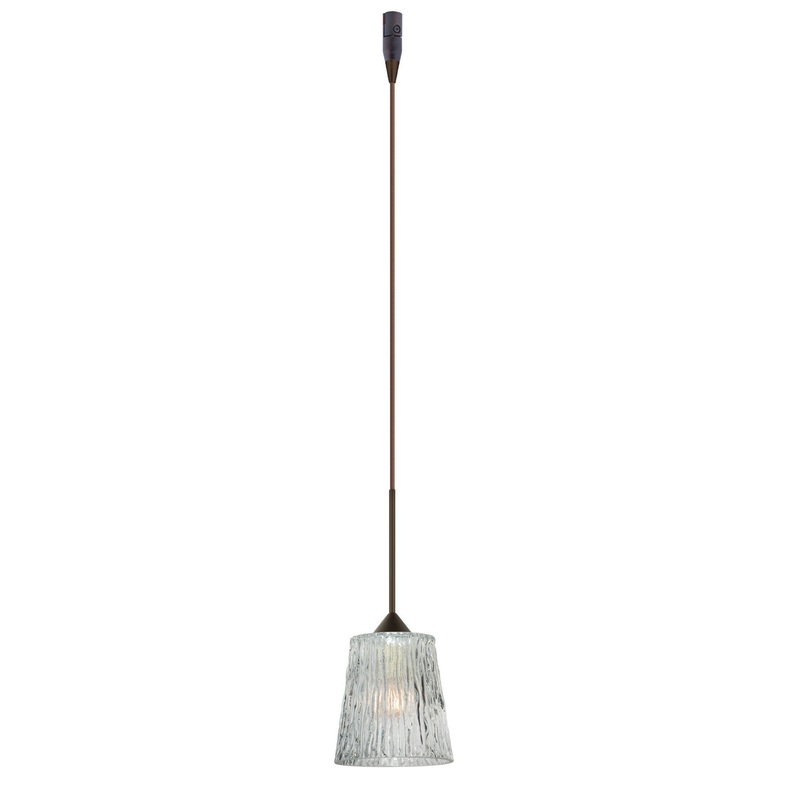 Besa RXP-512500-BR Nico One Light Pendant Bronze