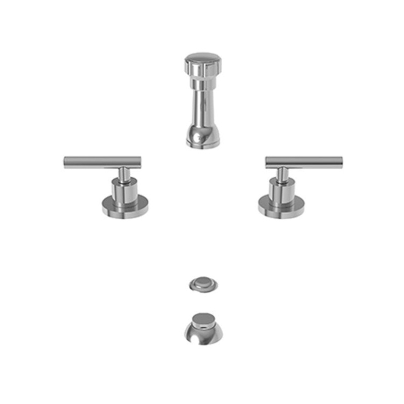 Bidet Faucet East Linear 2 Lever ADA Aged Brass