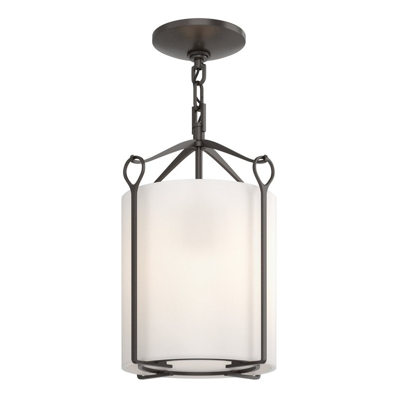 Bow Semi-Flush Oil Rubbed Bronze Opal Glass (GG)