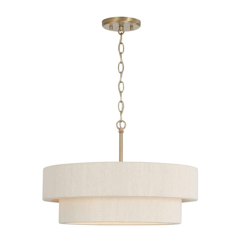 Capital Lighting 349841MA Delaney 4 Light Pendant Matte Brass