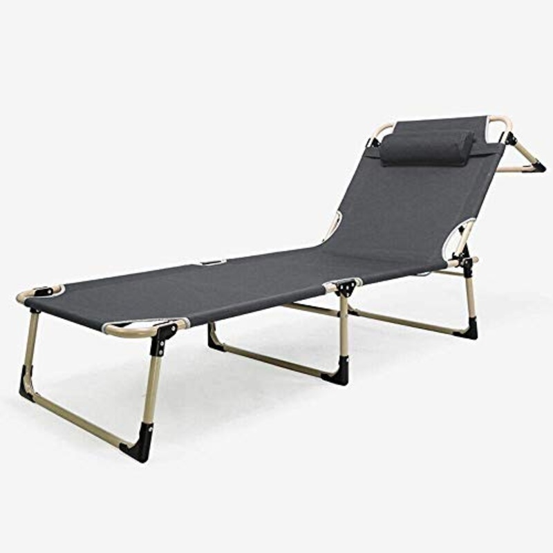 GAOFQ Lettino Prendisole Sedie da Giardino Letto Pieghevole Singolo, Ufficio Pisolino Letto Pranzo Ospedale Accompagnamento Letto Semplice Lettino da Campeggio Reclinabile