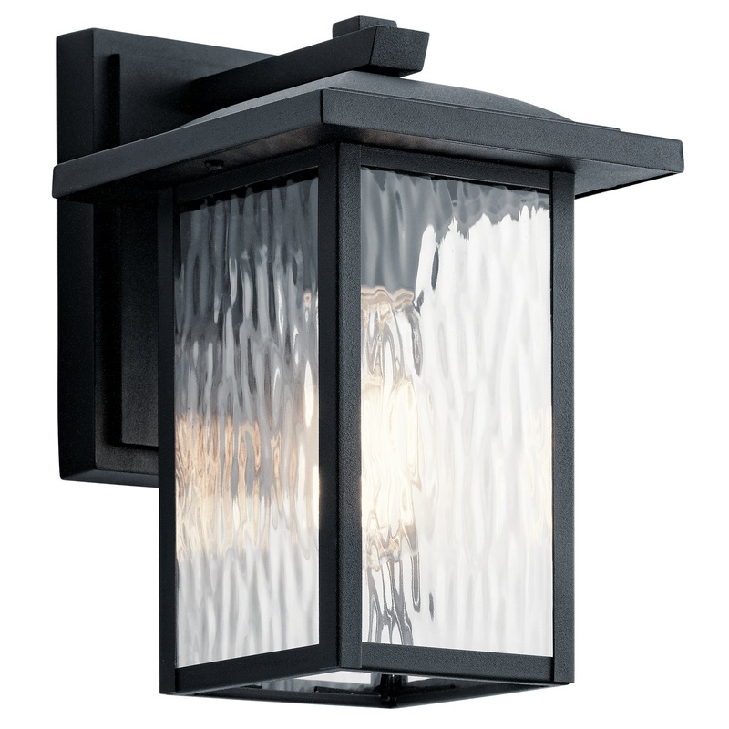 Kichler 49924BKT One Light Outdoor Wall Mount, Textured Black
