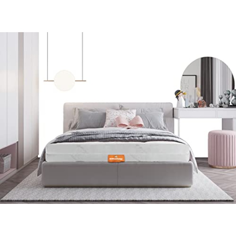 Marcapiuma – Materasso Singolo Memory 80×195 Alto 15 cm – Sunrise – H2 Medio Dispositivo Medico Effetto Massaggio Relax Ergonomico Rivestimento Sfoderabile 5 Zone Antiacaro 100% Made in Italy