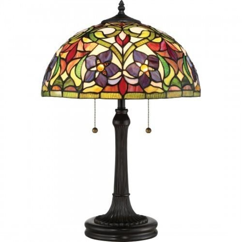 Quoizel TFVT6323VB Violets Table lamp tiffany 16″d Table Lamp