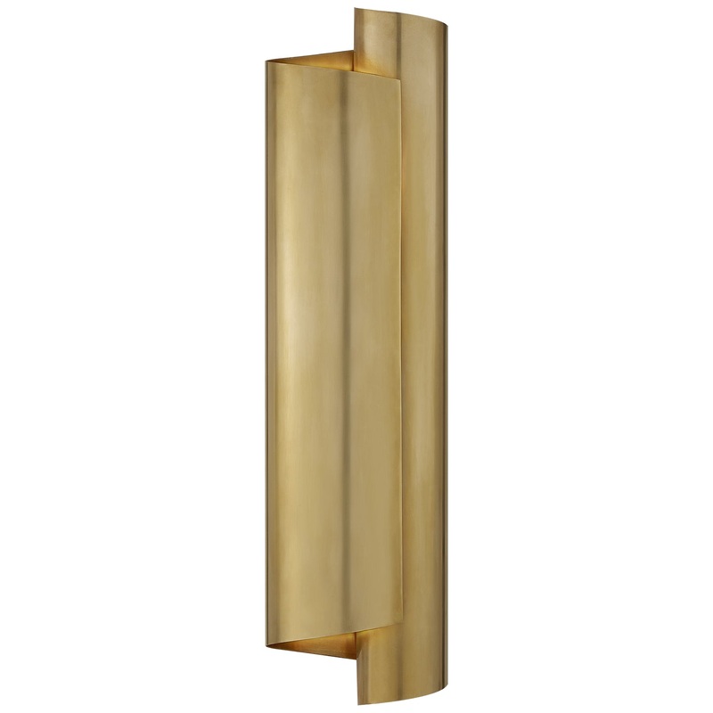 Three Light Wall Sconce from the Iva Collection in Hand-Rubbed Antique Brass Finish by Visual Comfort Signature