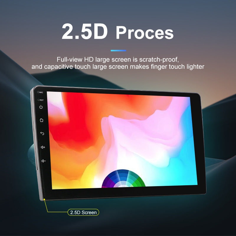 Universal 7-Inch Android Car Stereo GPS Navigator – QLED HD Touchscreen, 2GB RAM 32GB ROM, WiFi, Bluetooth 5.4, CarPlay & Mirror Link(black 7 inches)