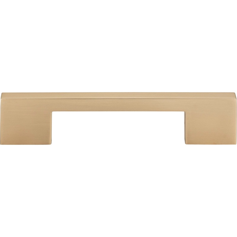 Atlas Homewares Thin Square Pull 5 1/16 Inch (c-c) Champagne
