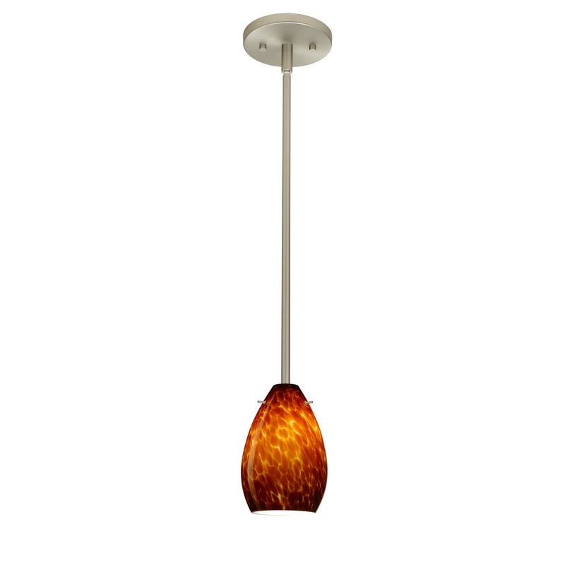 Besa 1TT-171318-SN Pera One Light Pendant Satin Nickel (Discontinued)