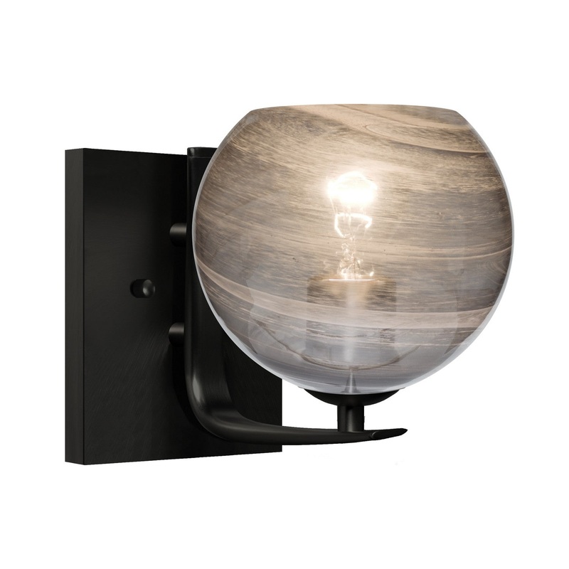 Besa 1WC-JILLYSM-EDIL-BK Besa Jilly Vanity LED Wall Sconce Black