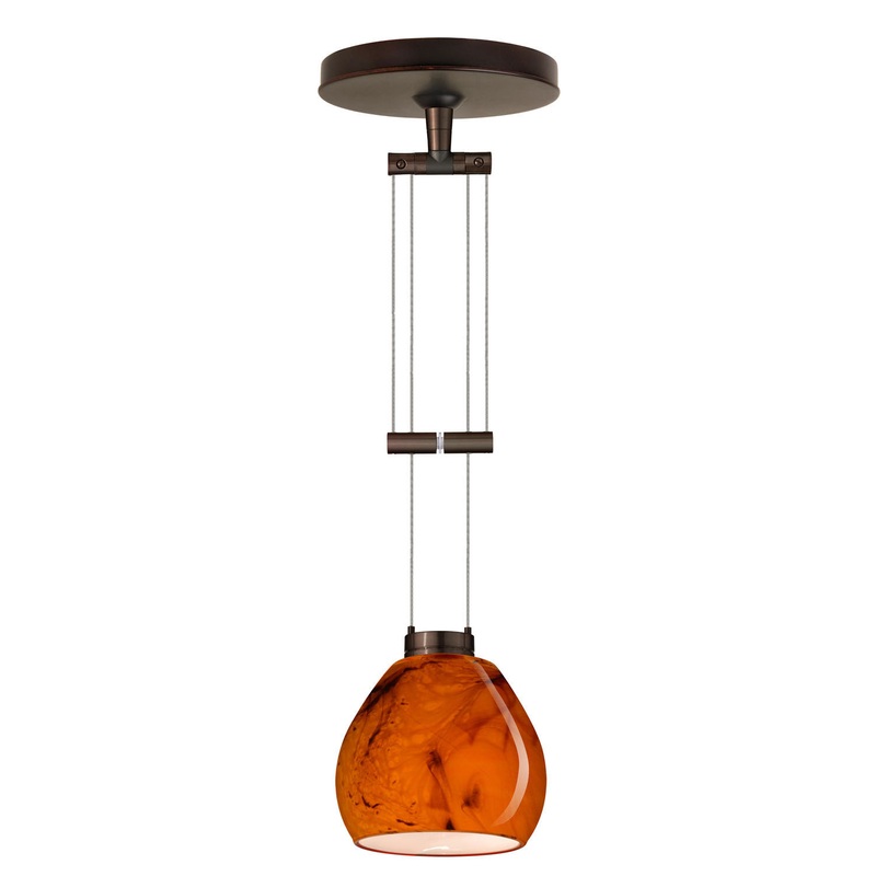 Besa 1XA-5605HB-BR Tay Tay One Light Pendant Bronze