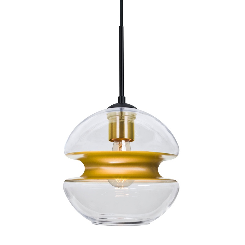 Besa J-HULA8GD-EDIL-BK Hula 8 One Light Pendant Black