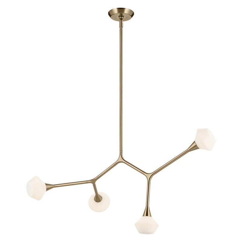 Cassius 39.5″ 4-Light Chandelier Champagne Bronze