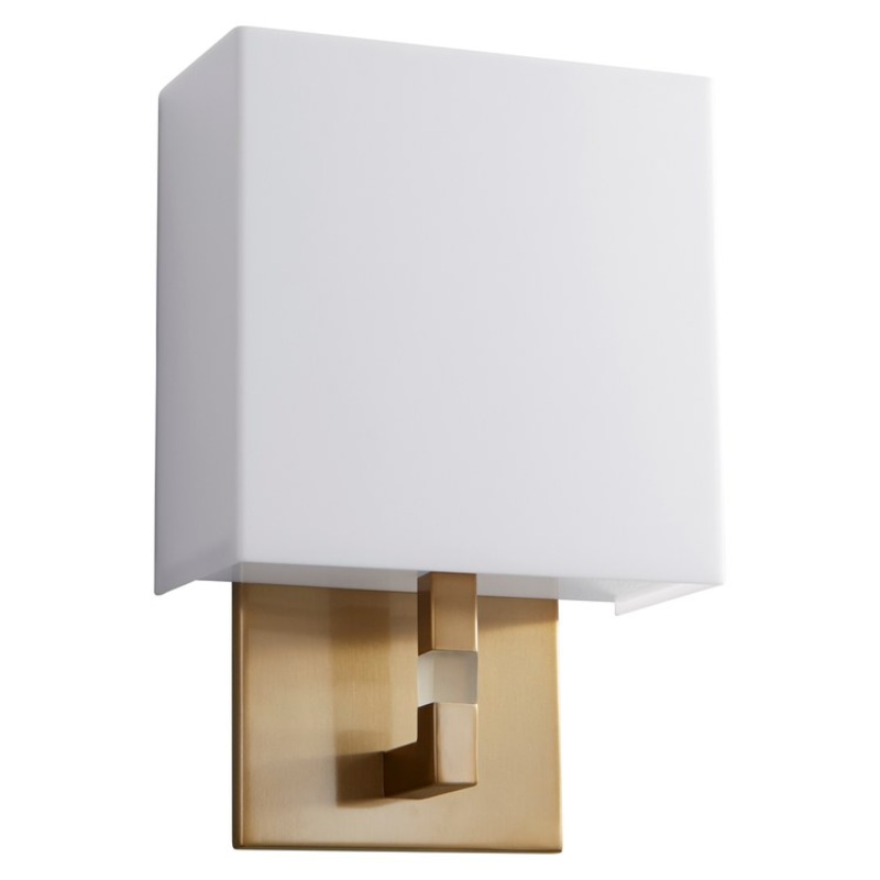 Chameleon Single-Light Bathroom Wall Sconce – Aged Brass