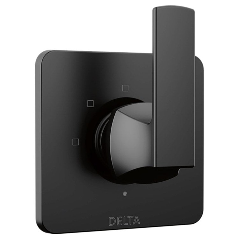 Diverter Trim Velum 2 Port 3 Functions Matte Black 1 Lever ADA