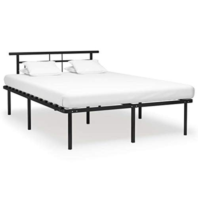 FAMIROSA Giroletto Giroletto Nero in Metallo 160×200 cm-4832