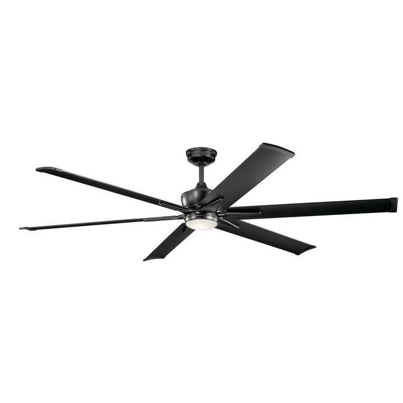 Kichler 300301SBK 80″ Ceiling Fan, Satin Black