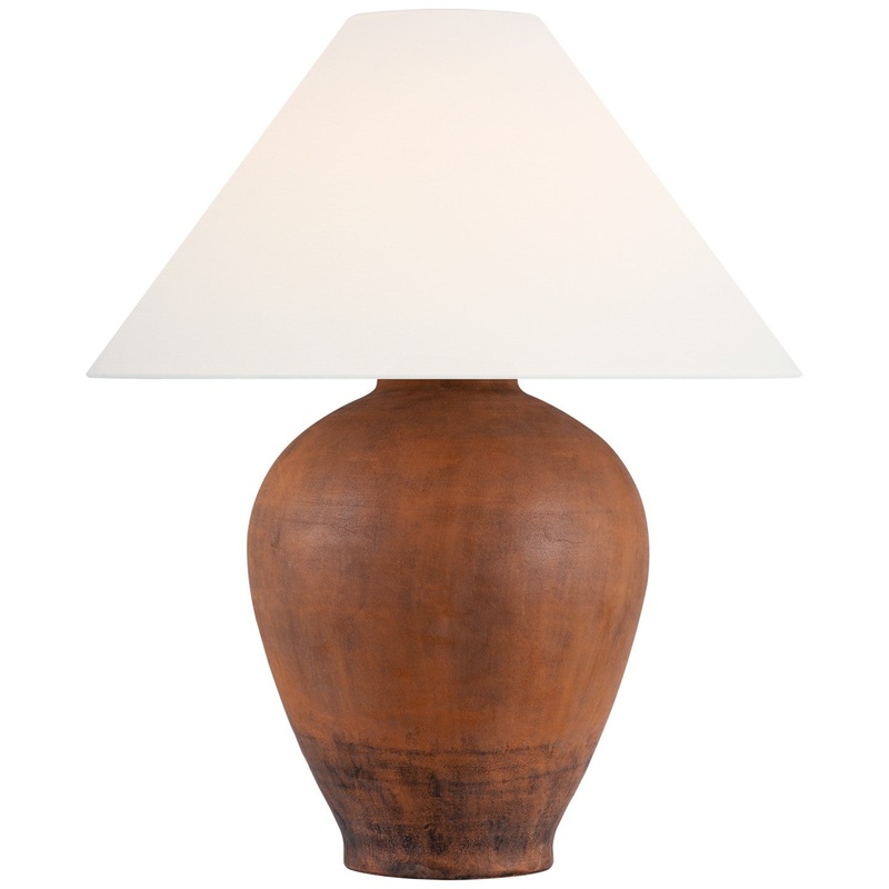 LED Table Lamp from the Fischer Collection in Natural Terracotta Finish by Visual Comfort Signature