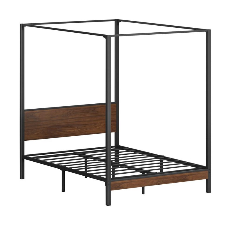 Metal Canopy Bed Frame Queen Size Beds Platform