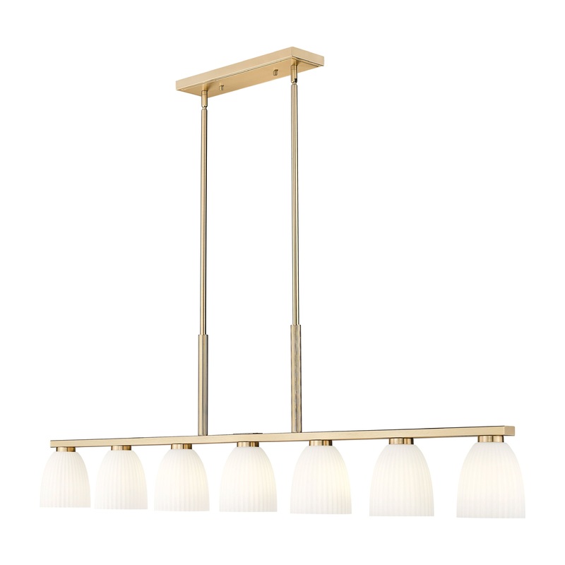 Naya 7-Light Linear Chandelier Modern Gold