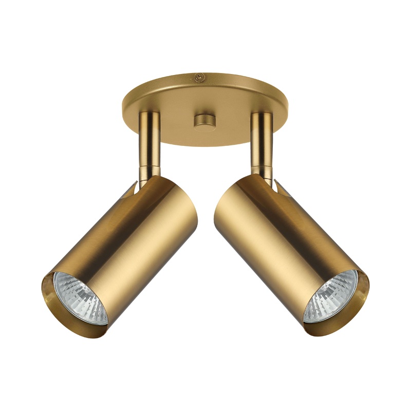 Stanly 2-Light Spot Light Aged Brass