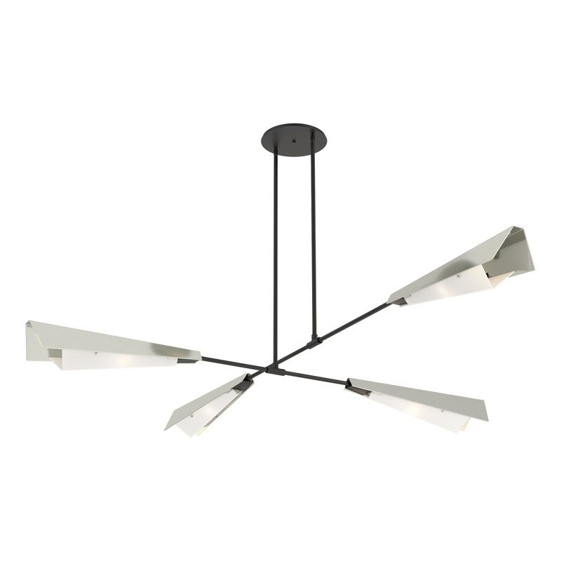Vertex Large Pendant/Semi-Flush Black Sterling