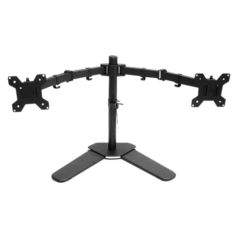 13″-27″ Dual Screen Monitor Stand TV Bracket Computer Display Desk Mount Holder
