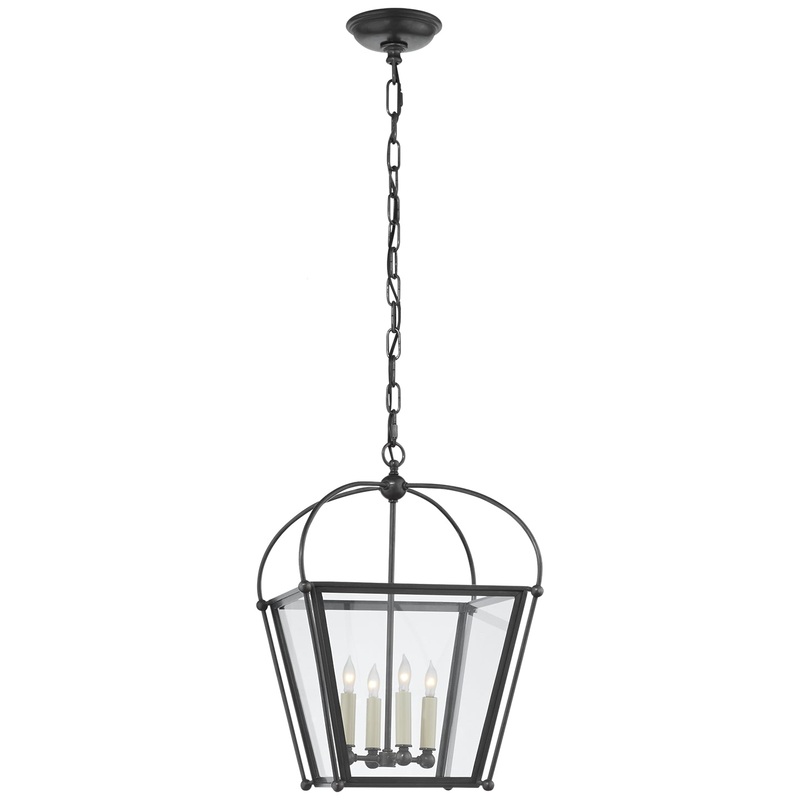 Four Light Lantern from the Riverside Collection in Bronze Finish by Visual Comfort Signature
