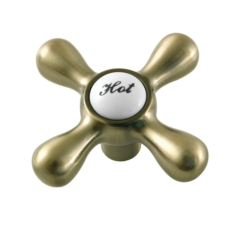 KSH213ABH Hot Metal Cross Handle, Antique Brass
