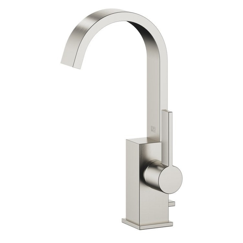Lavatory Faucet MEM Mixer 1 Lever ADA Brushed Platinum 1.2 Gallons per Minute Less Drain 1 Hole