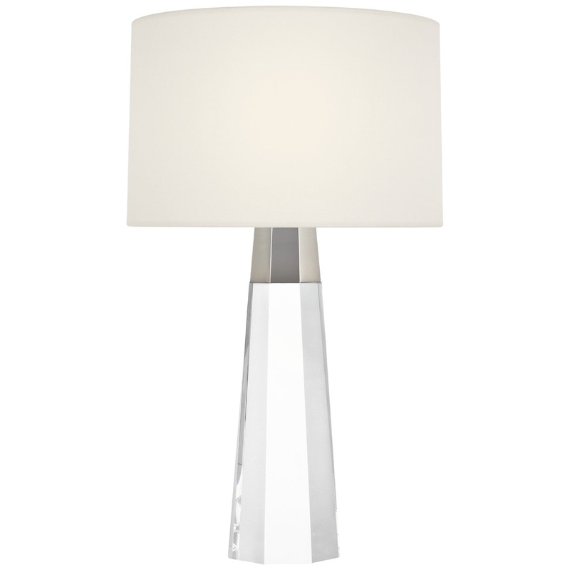 LED Accent Lamp from the Olsen Collection in Crystal And Polished Nickel Finish by Visual Comfort Signature