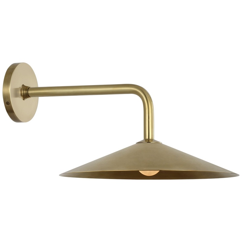 LED Wall Sconce from the Ponce Collection in Hand-Rubbed Antique Brass Finish by Visual Comfort Signature