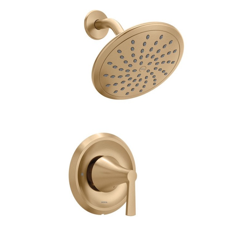 Shower Trim Jase Posi-Temp Eco-Performance 1 Lever Bronzed Gold ADA 1.75 Gallons per Minute Rainshower