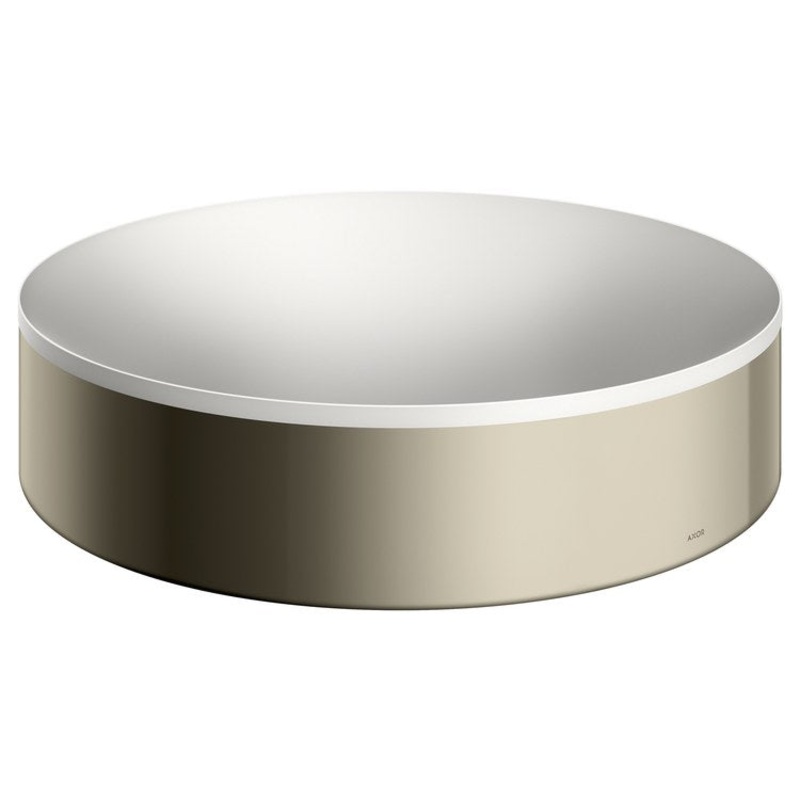 Sink Suite Basins & Bathtub 15-3/4 Inch 1 Bowl Round Less Overflow 1 Hole Polished Nickel Vessel