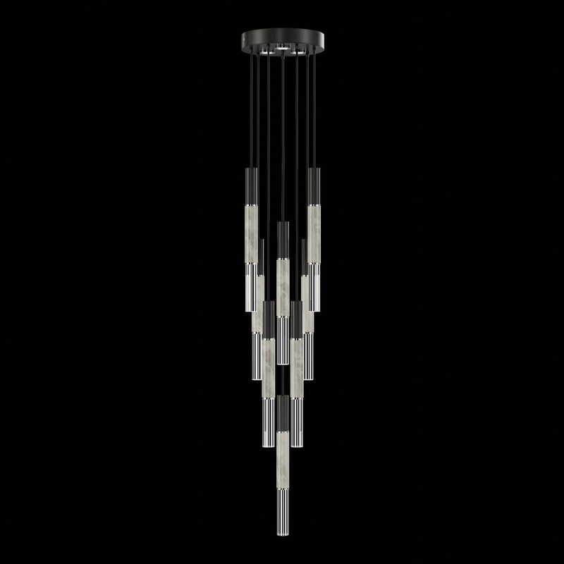 Antonia 16″W Round Pendant Bronze/Brass/No Skin