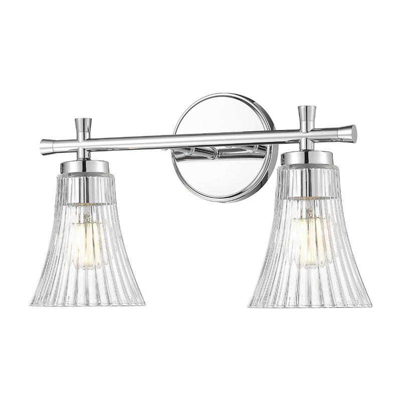 Belle 2-Light Vanity Chrome