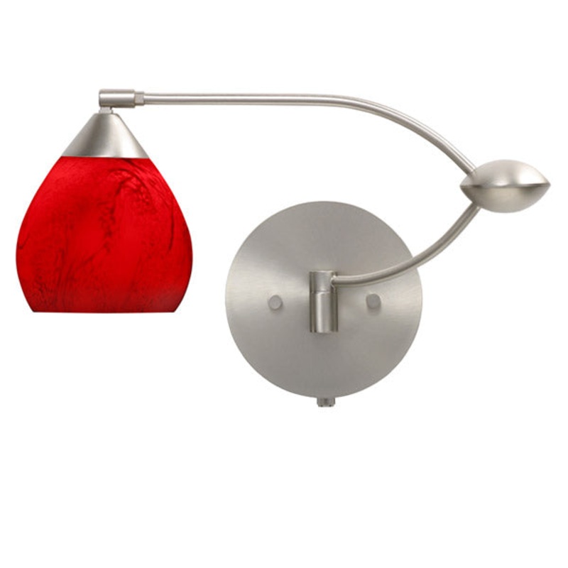 Besa 1WU-5605MA-SN Tay Tay One Light Swing Arm Wall Sconce Satin Nickel (Discontinued)