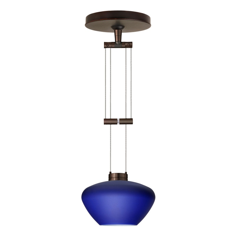 Besa 1XA-541087-BR Peri One Light Pendant Bronze