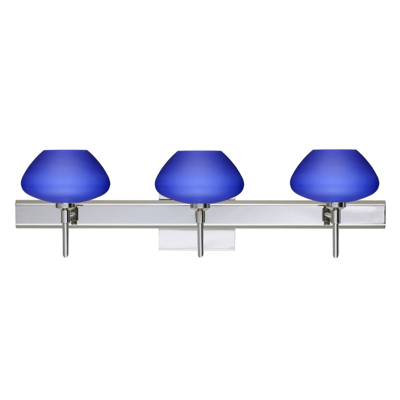 Besa 3SW-541087-CR-SQ Peri Three Light Wall Sconce Chrome (Discontinued)