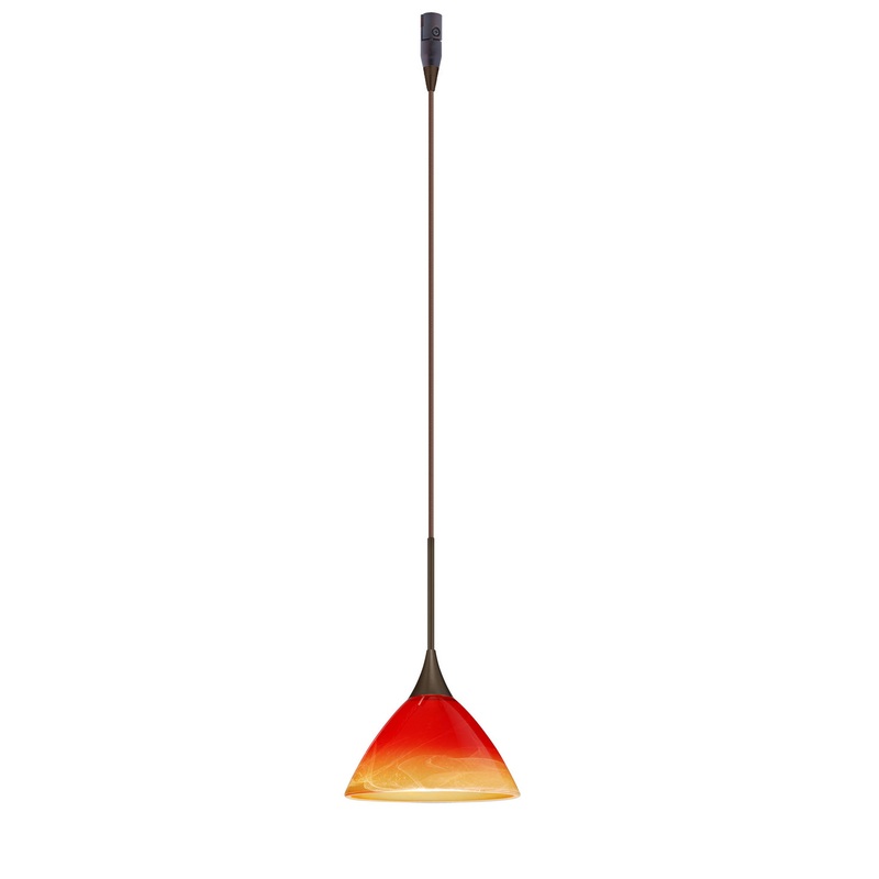 Besa RXP-1743SL-BR Domi One Light Pendant Bronze