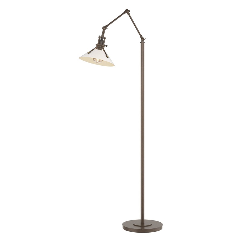 Henry Floor Lamp Bronze White