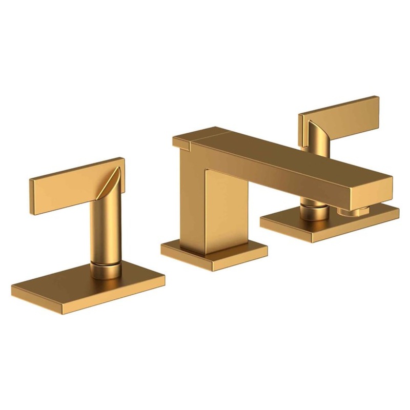 Lavatory Faucet Metro Widespread 8 to 20 Inch Spread 2 Lever ADA Satin Bronze PVD 1.2 Gallons per Minute Brass Spout Height 2-1/2 Inch