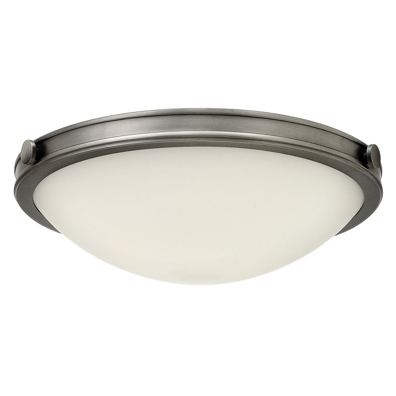 LED Flush Mount from the Maxwell Collection in Antique Nickel Finish by Hinkley