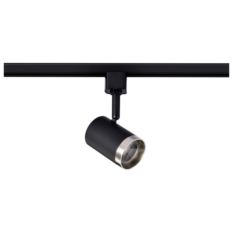 LED Track Head in Matte Black / Brushed Nickel Finish by Nuvo Lighting