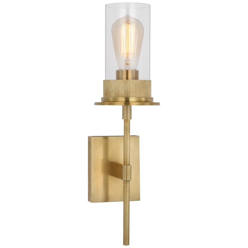 LED Wall Sconce from the Beza Collection in Antique Brass Finish by Visual Comfort Signature