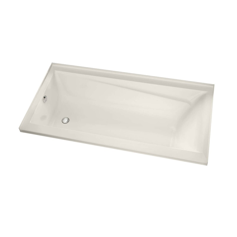 MAAX 106174-R-002-007 Exhibit 6042 IF Acrylic Alcove Right-Hand Drain Bathtub in Biscuit – Product Pack